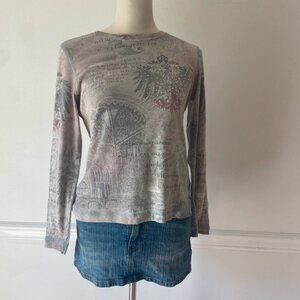 Grey long sleeve top